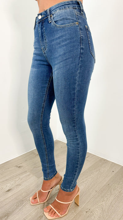 BAXTER SKINNY STRETCH JEAN - DENIM