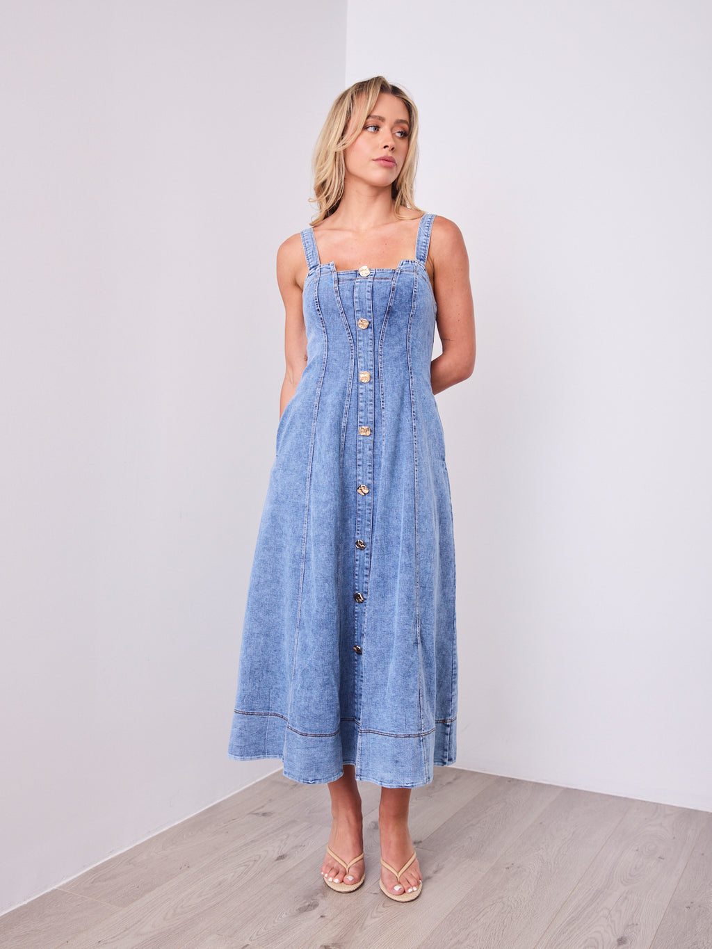 MAVEN DRESS - DENIM