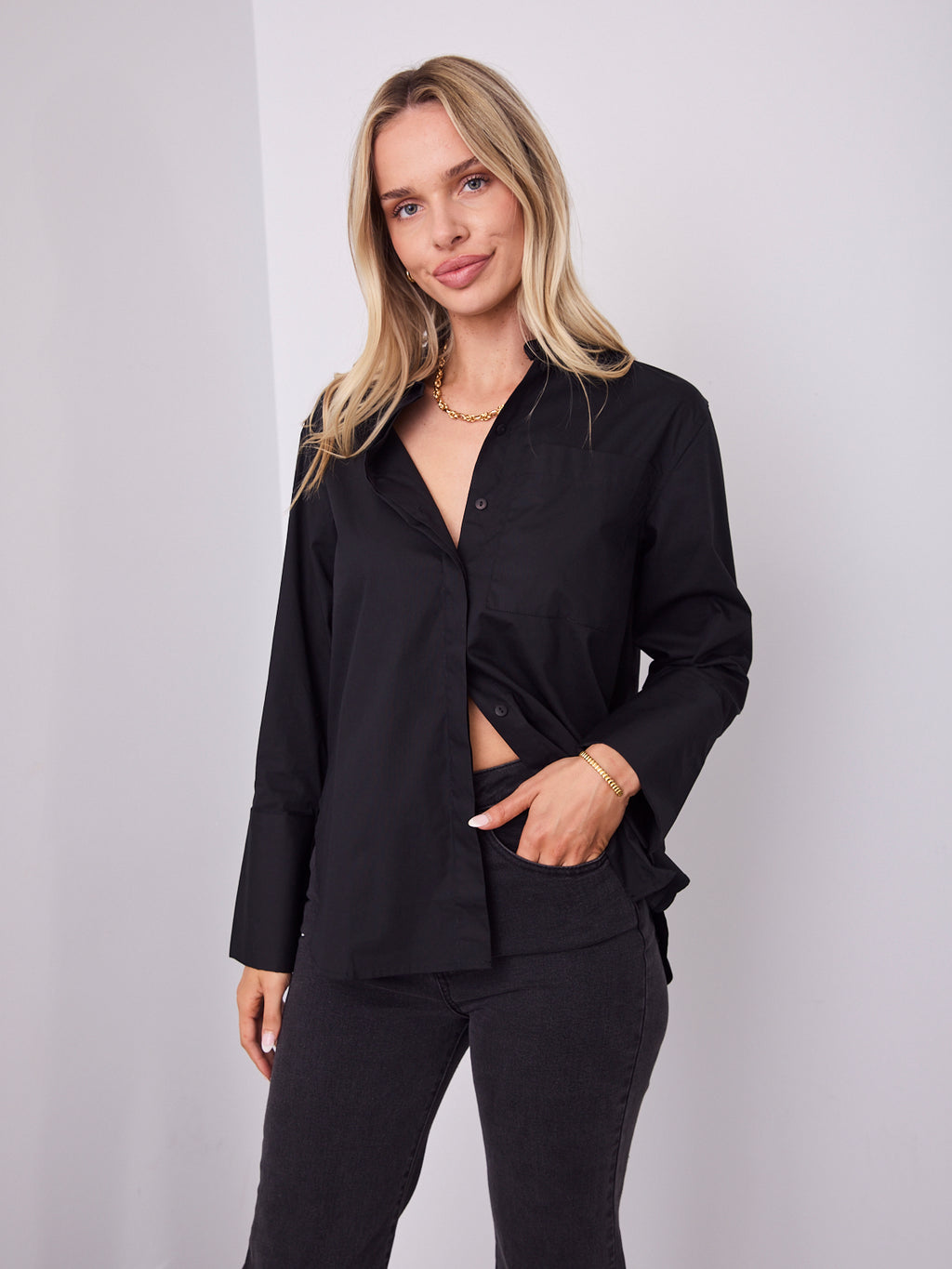 XAVIER SHIRT - BLACK