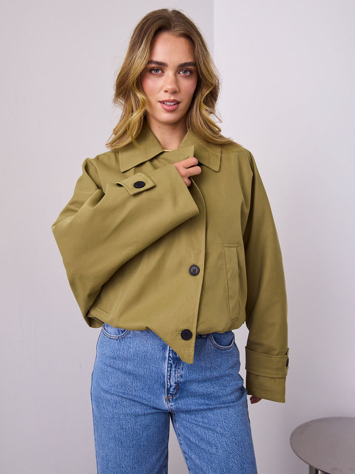 BALVIN JACKET - OLIVE GREEN