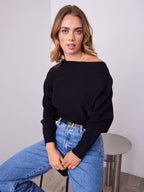 MONA KNIT  - BLACK