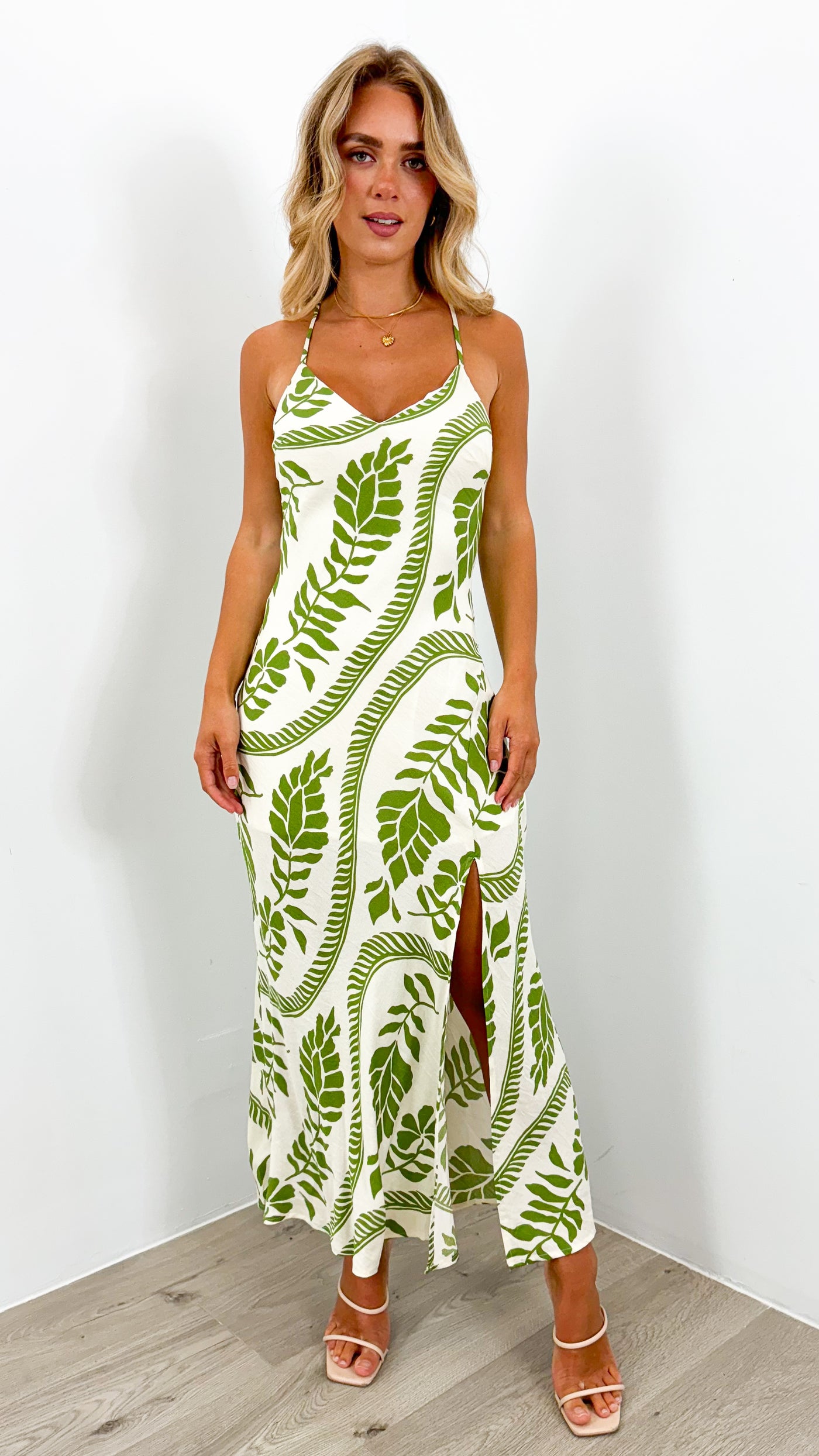 ISSI DRESS - GREEN PRINT