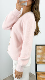 MAVI FLUFFY CARDI - PINK