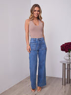 FITZROY JEAN - MEDIUM BLUE