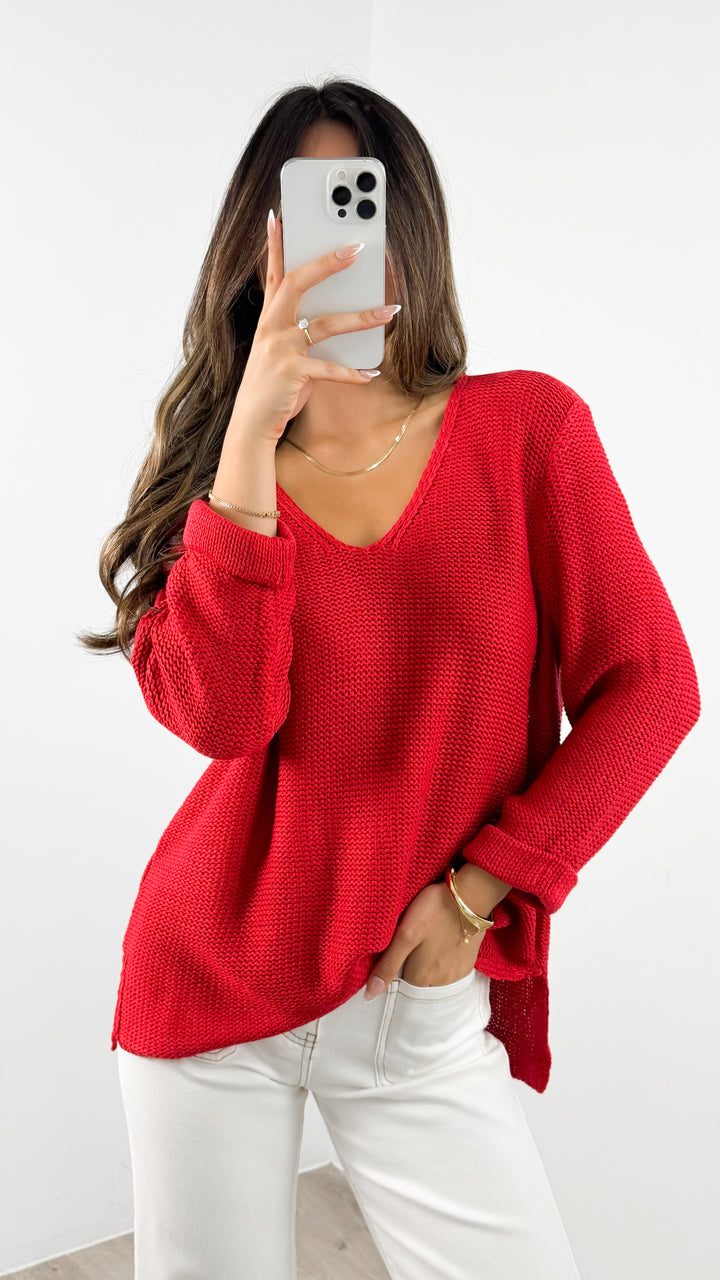 TIANA KNIT - RED