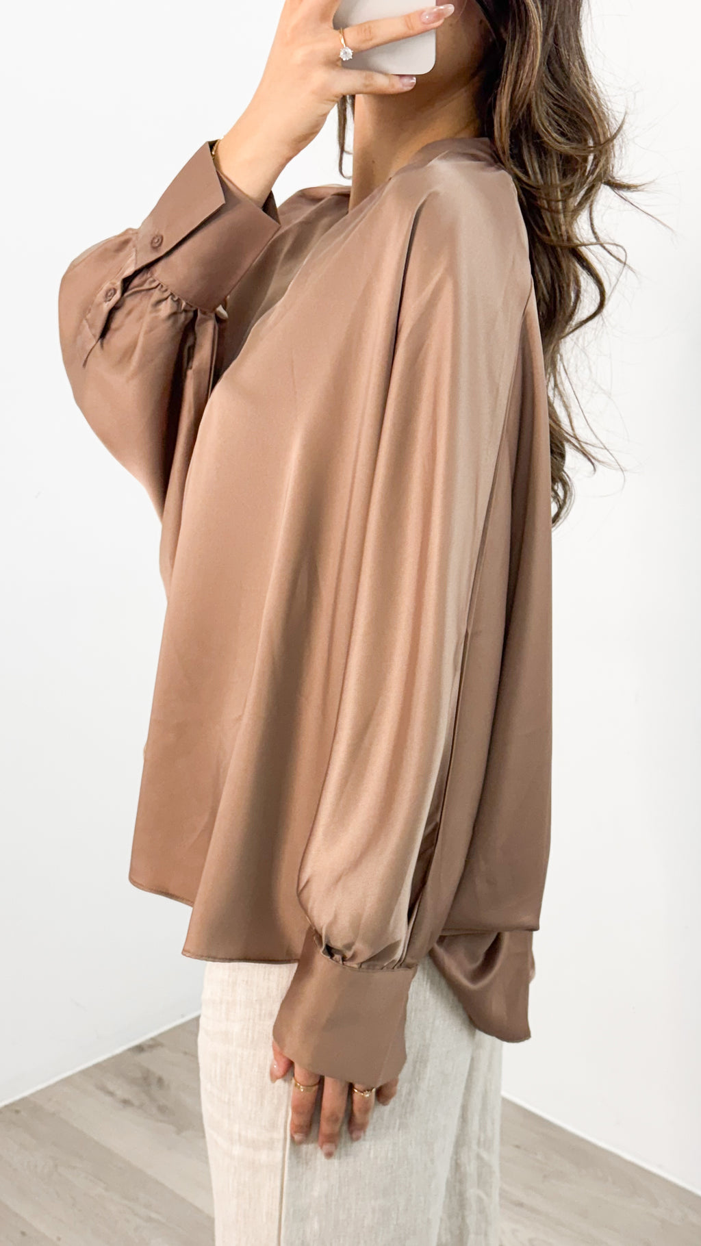 BELLA BLOUSE - COCOA