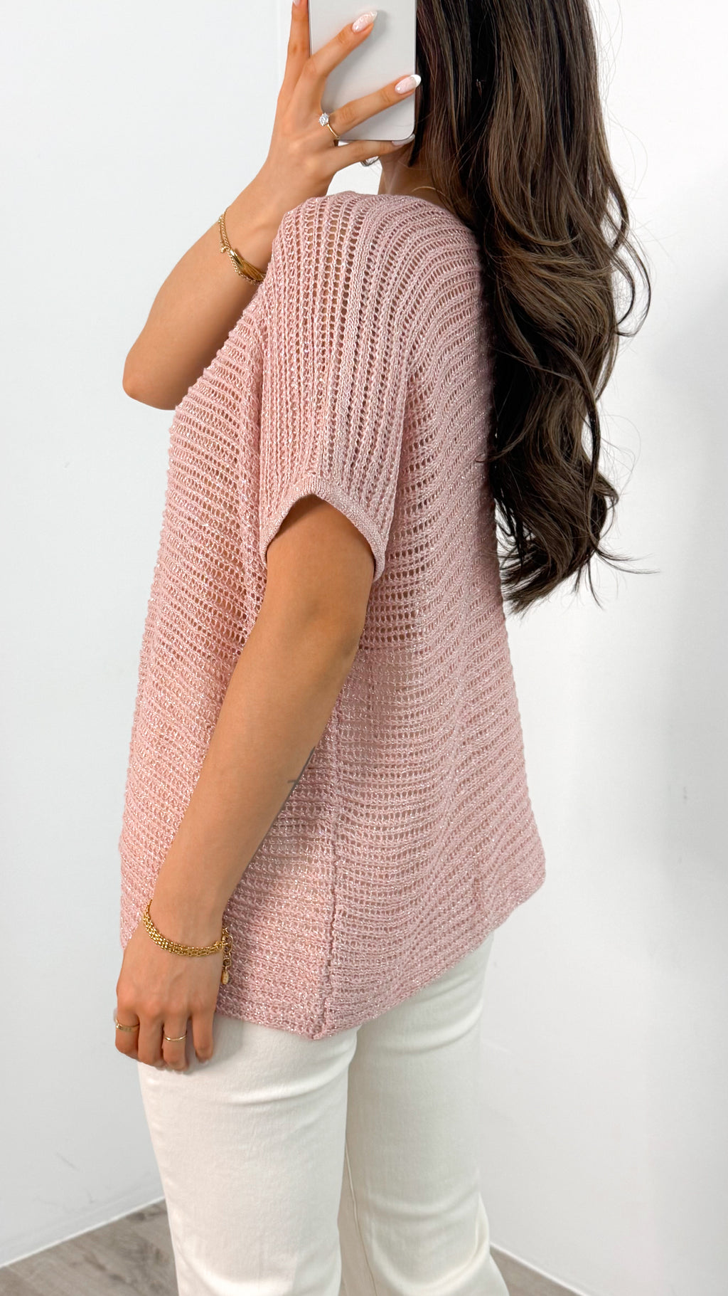 THEA KNIT TOP - PINK