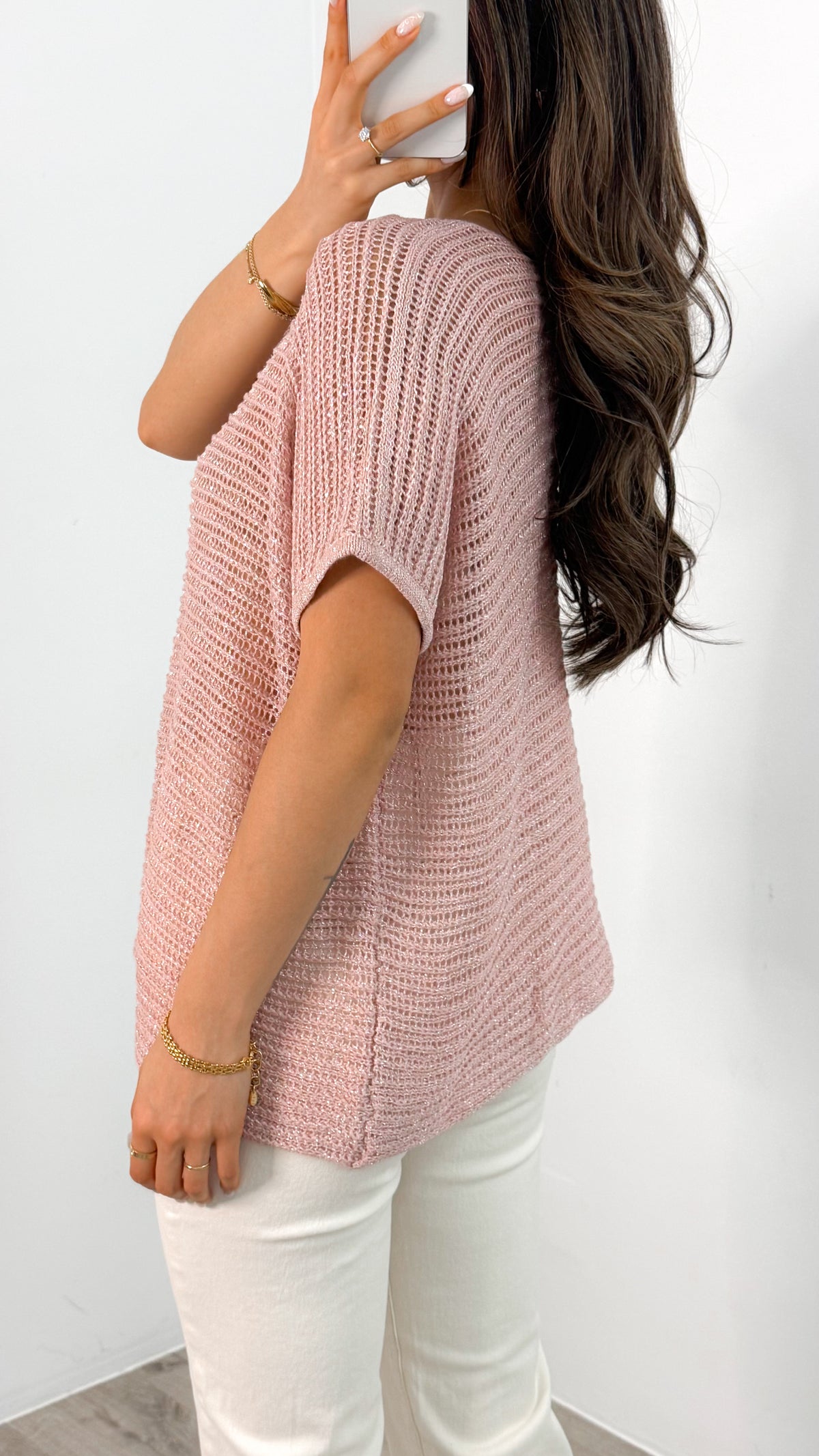 THEA KNIT TOP - PINK