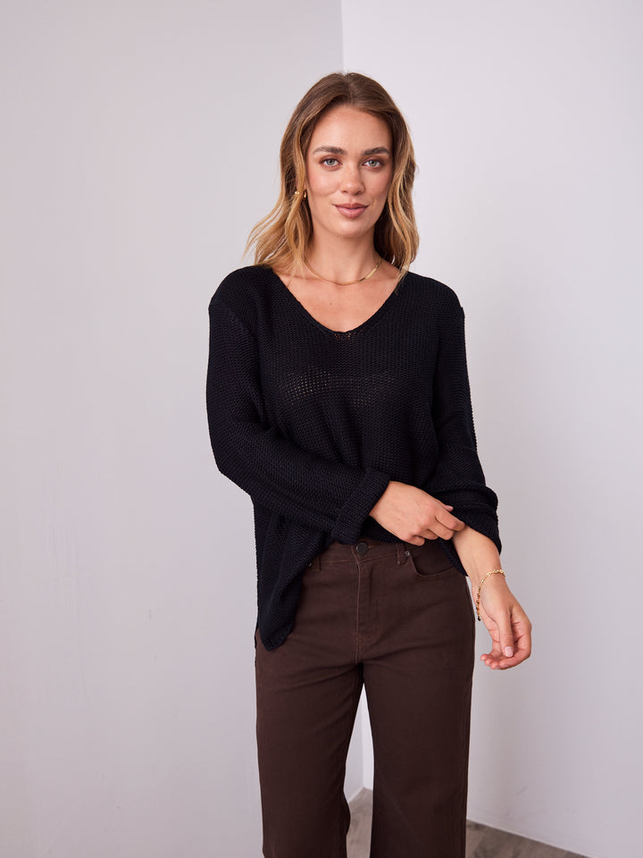 TIANA KNIT - BLACK