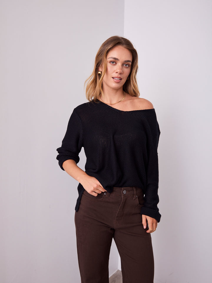 TIANA KNIT - BLACK