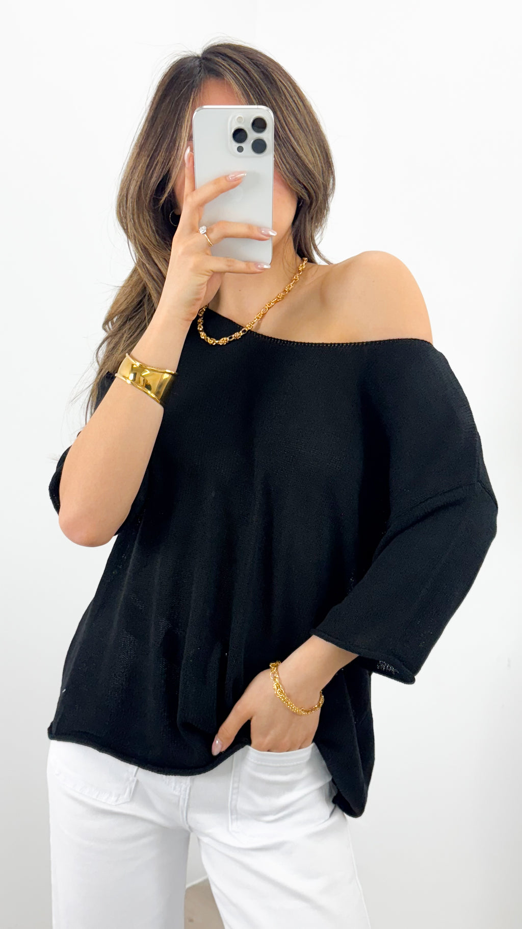GIANNA TOP - BLACK