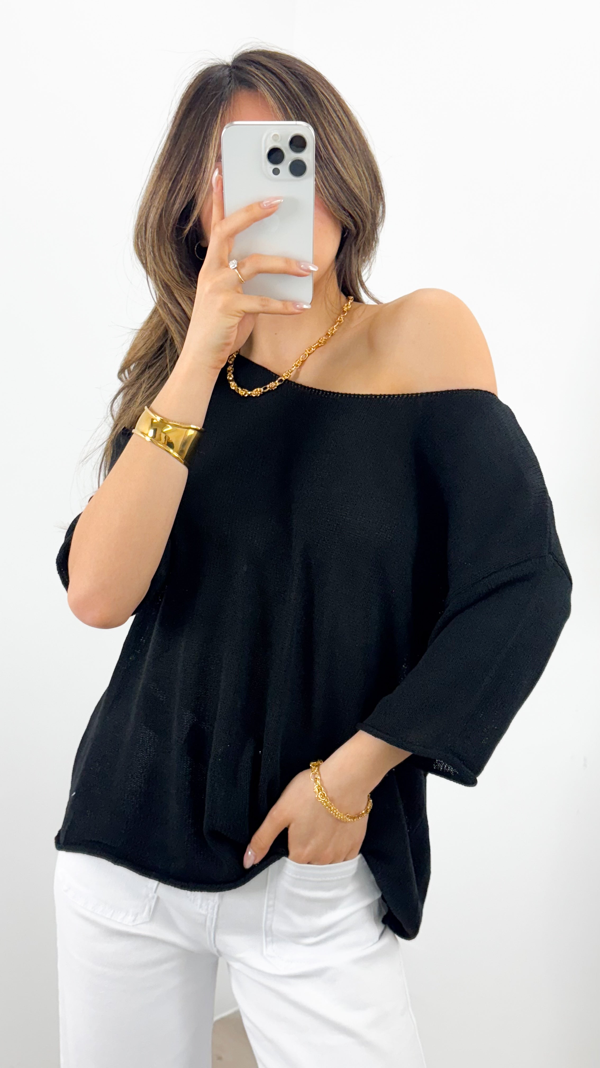 GIANNA TOP - BLACK