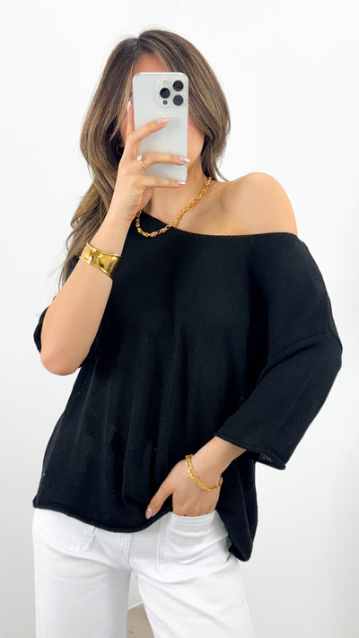 GIANNA TOP - BLACK