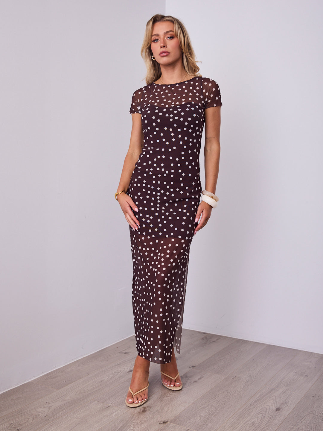 SUELLE DRESS - CHOCOLATE