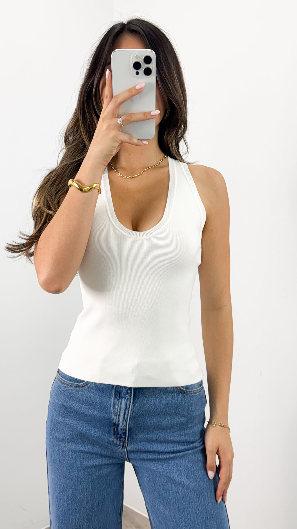 SAX TANK - WHITE