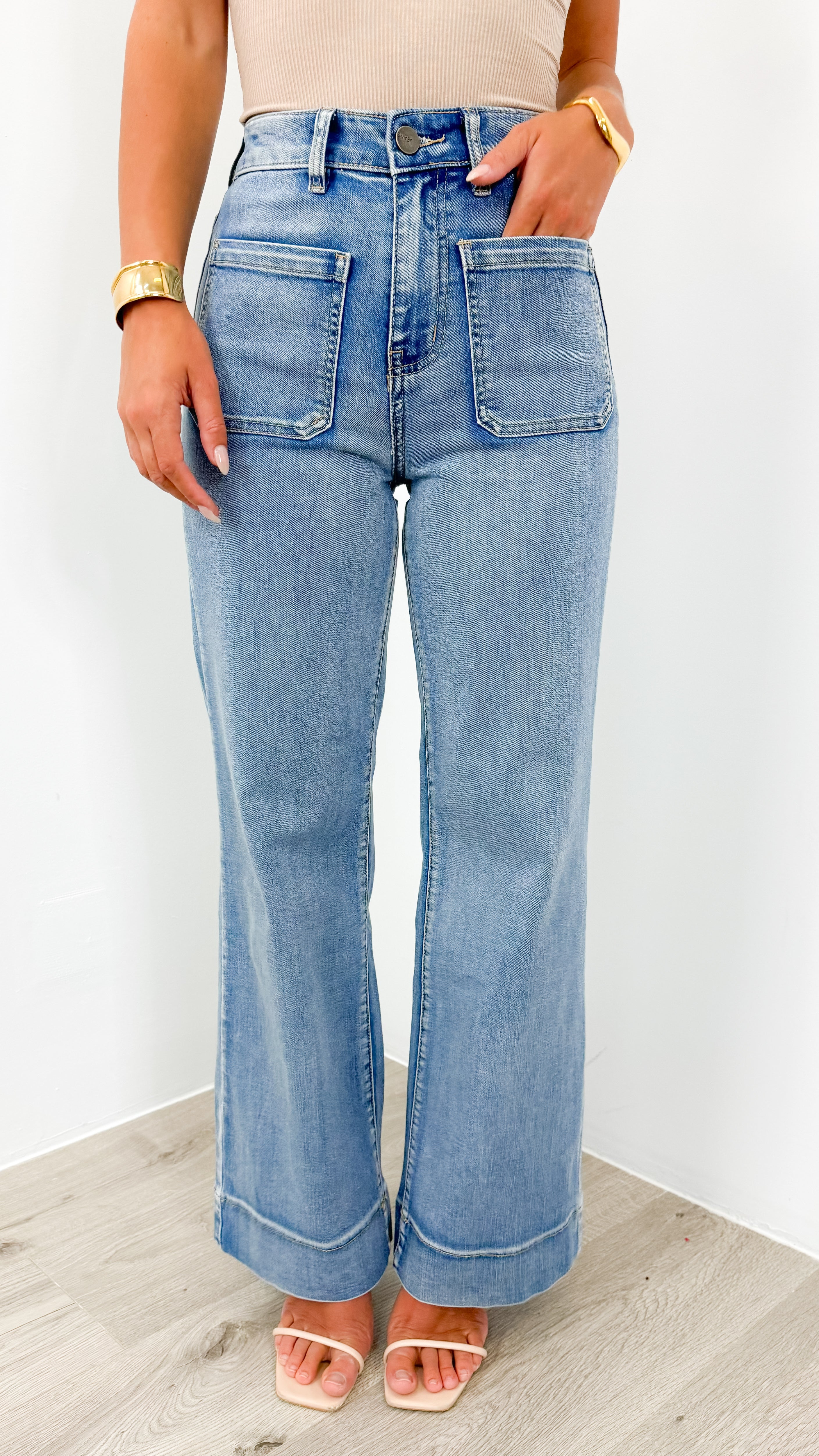 FITZROY JEAN - MEDIUM BLUE