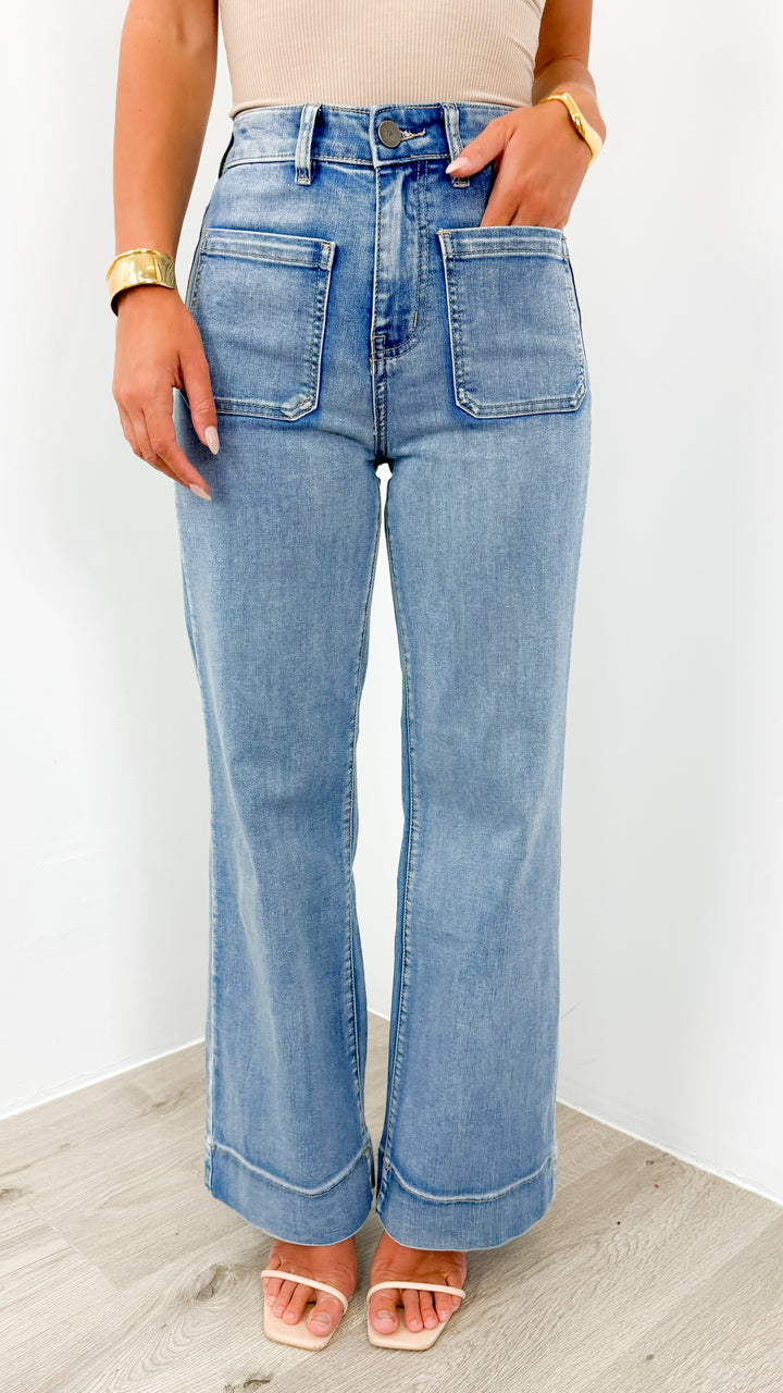 FITZROY JEAN - MEDIUM BLUE