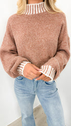 BESSIE STITCH KNIT - CINNAMON
