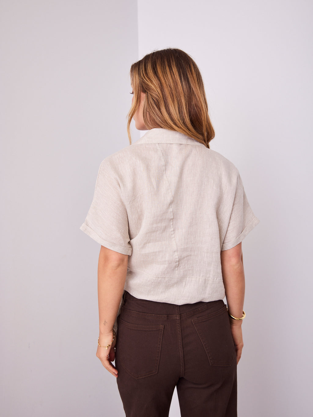 COMO LINEN SHIRT - NATURAL