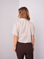 COMO LINEN SHIRT - NATURAL