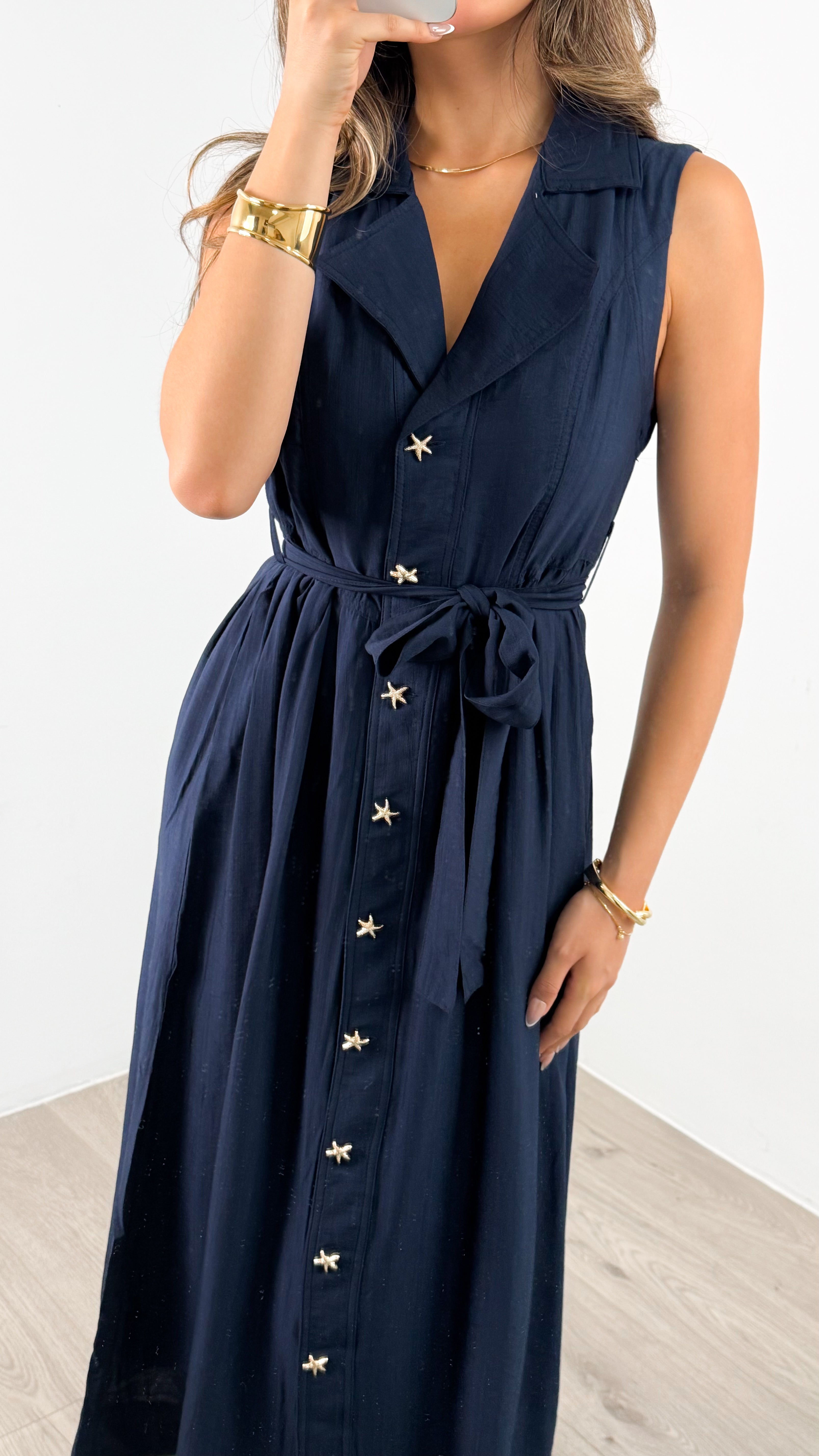 SORELLE DRESS - NAVY