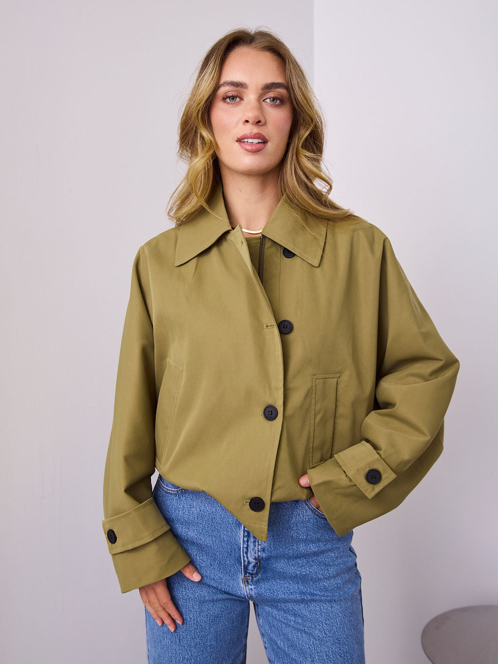 BALVIN JACKET - OLIVE GREEN
