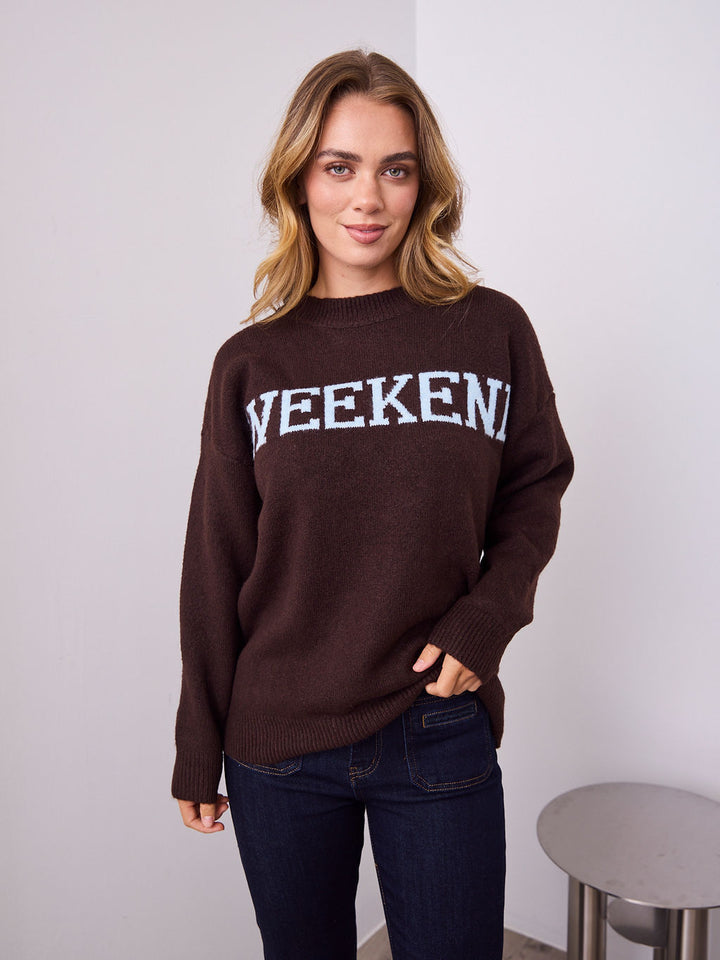 WEEKEND KNIT - CHOCOLATE