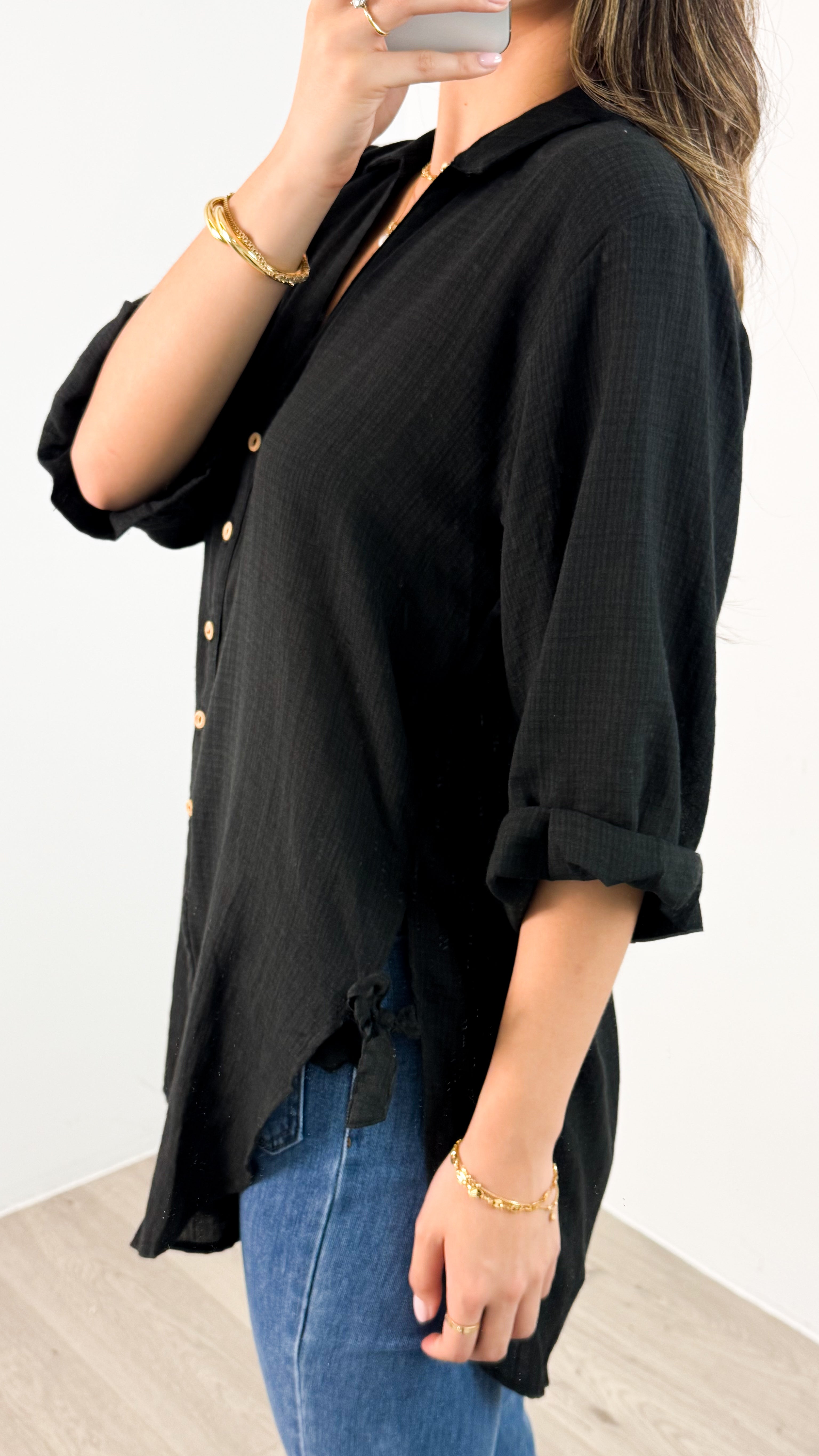 CASPER SHIRT - BLACK
