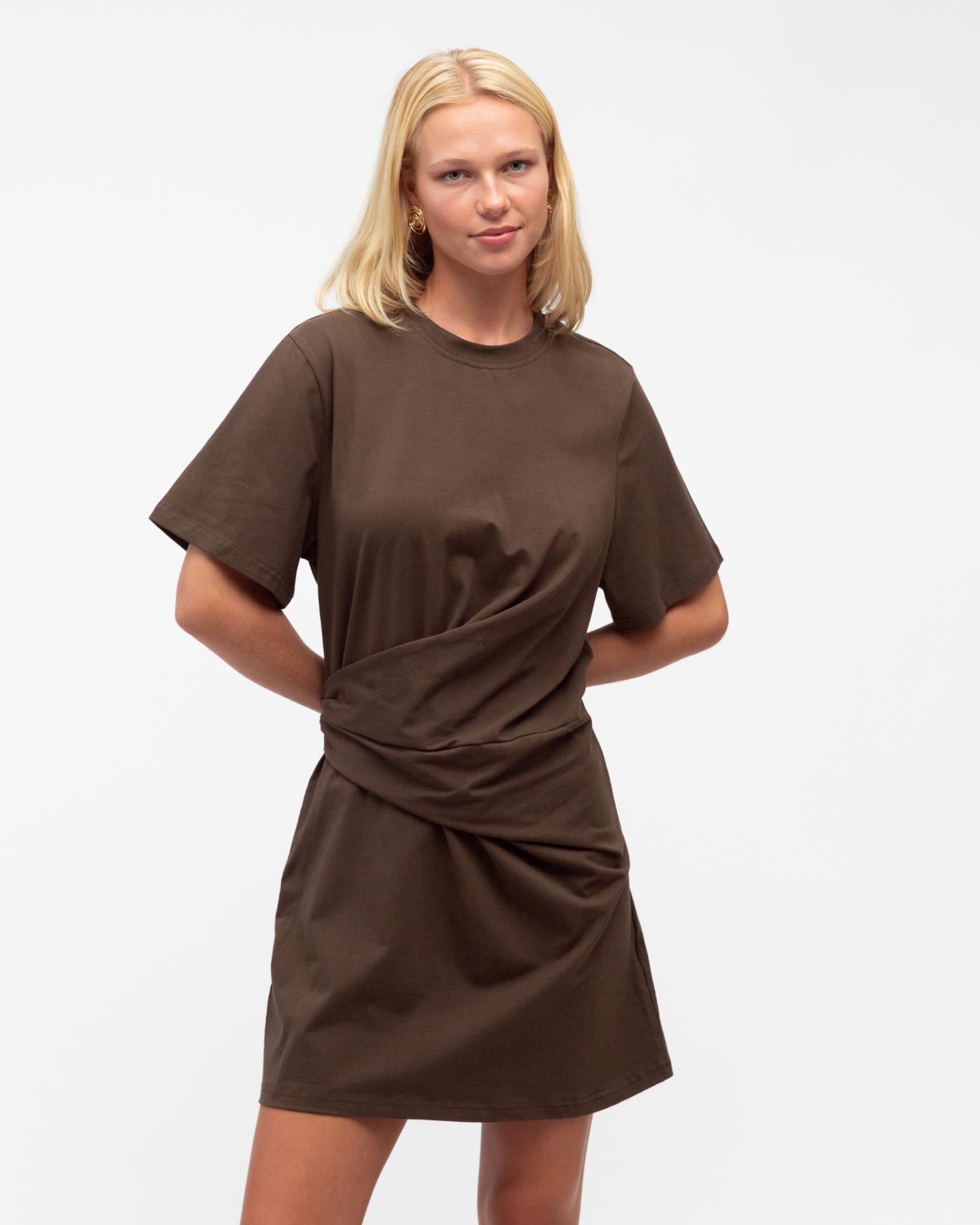 LENNY DRESS - CHOCOLATE