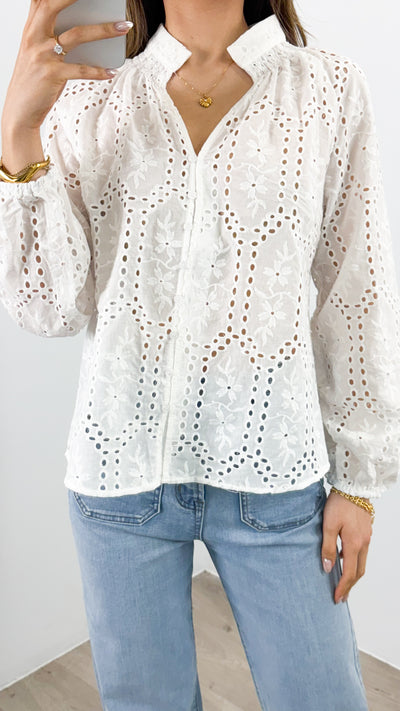 WINSLET BLOUSE - WHITE