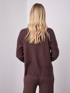 DELTA KNIT TOP - ESPRESSO