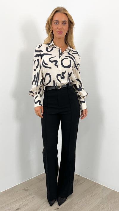 ROLLER BLOUSE - IVORY