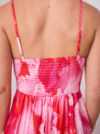 ROSE MAXI DRESS - PINK/RED