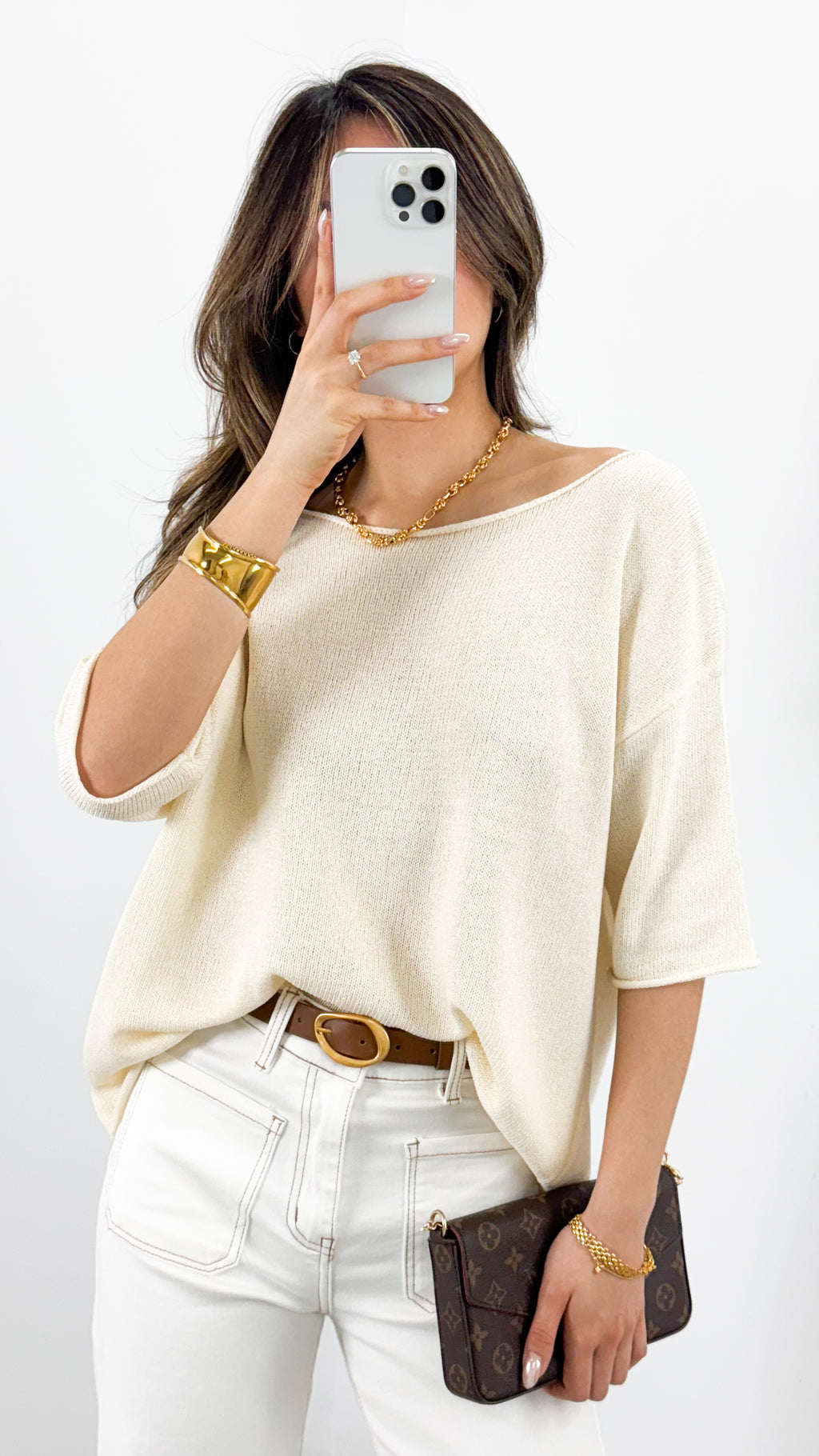 GIANNA TOP - BONE