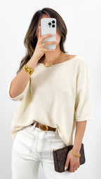 GIANNA TOP - BONE