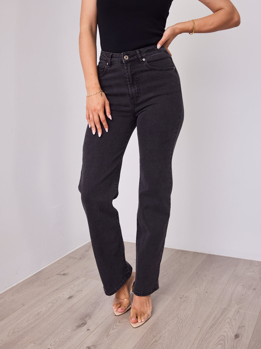 STELLA JEAN - WASHED BLACK