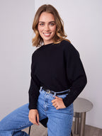 MONA KNIT  - BLACK