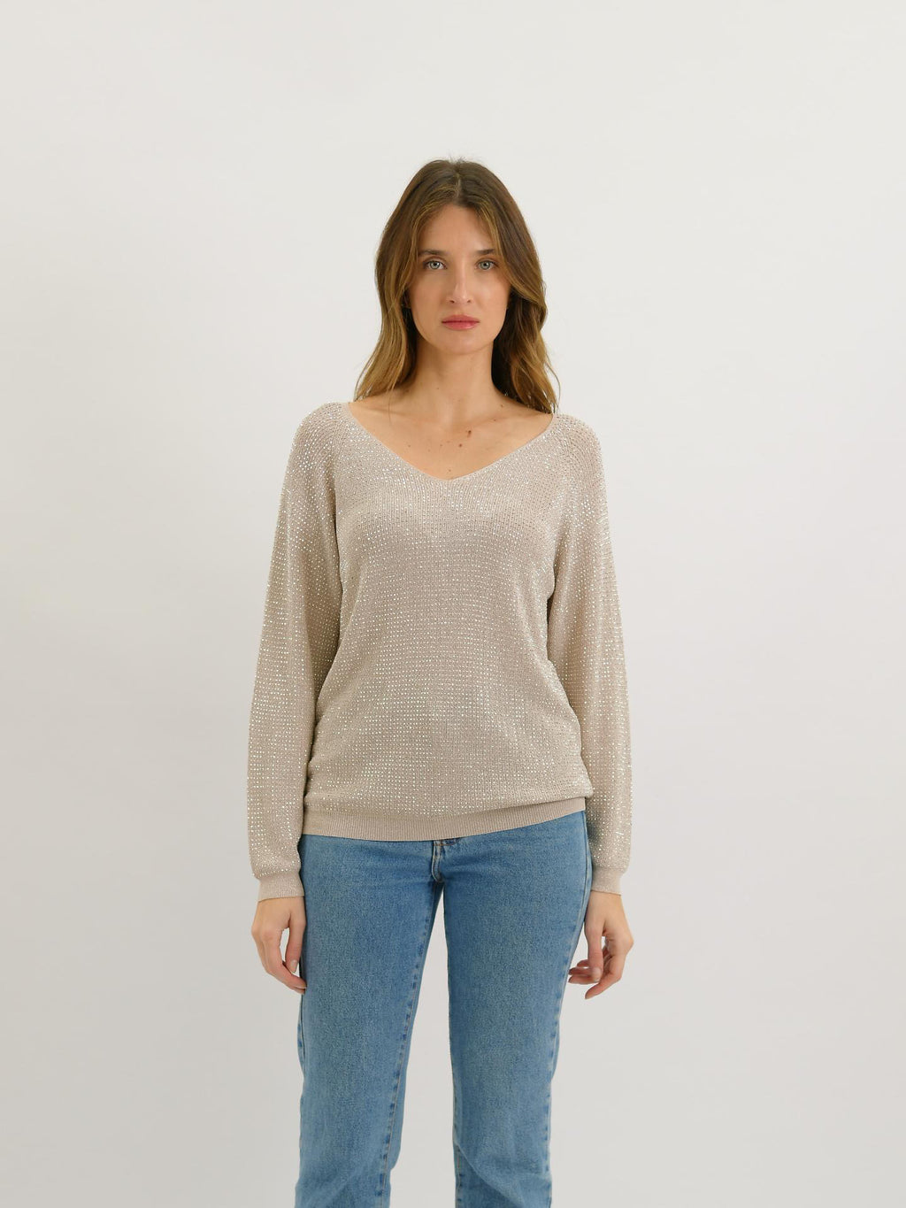 WHITNEY TOP - SILVER