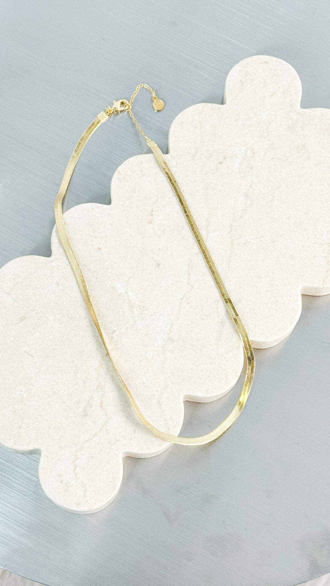 5MM SNAKE 18K GOLD PLATED NECKLACE - GOLD