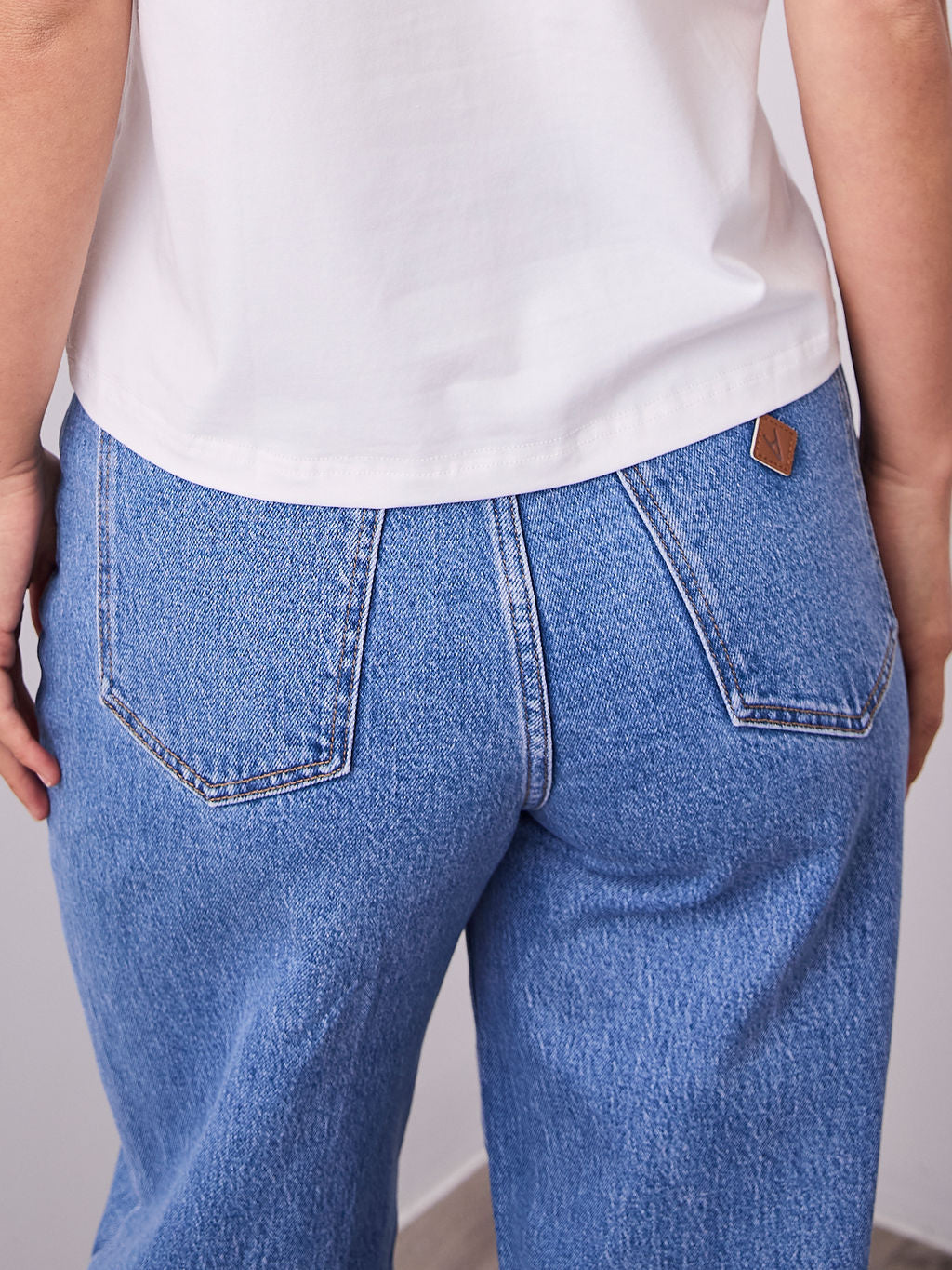 'A BRAND' 94 HIGH & WIDE DEBBIE - DENIM