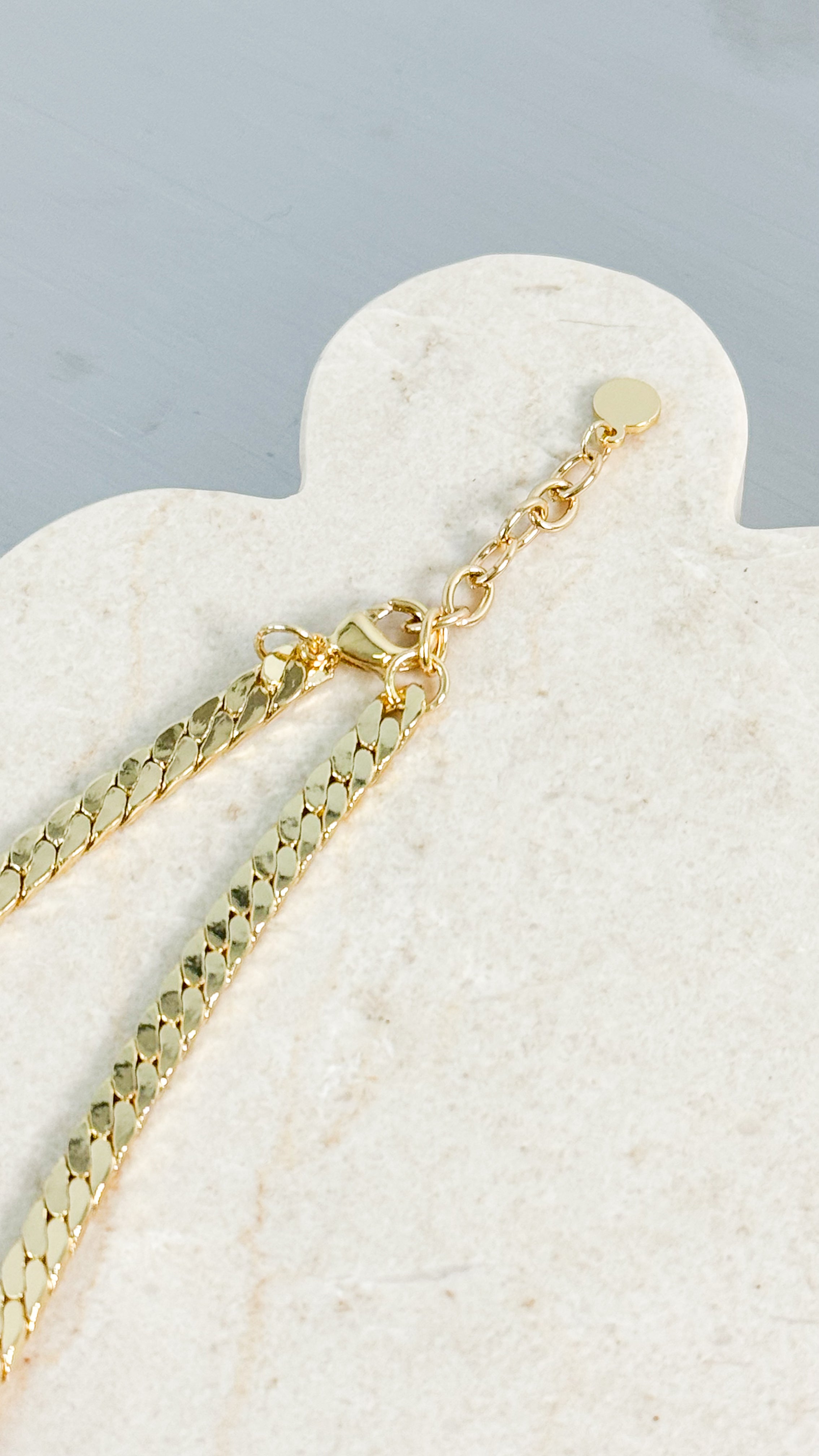 5MM CHAIN 18K GOLD PLATED NECKLACE - GOLD