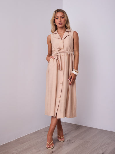 SORELLE DRESS - BEIGE