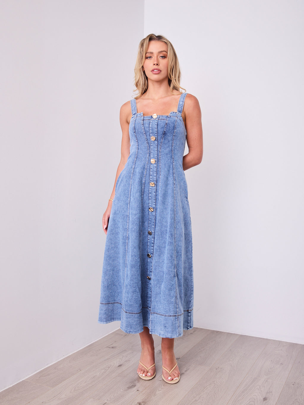 MAVEN DRESS - DENIM