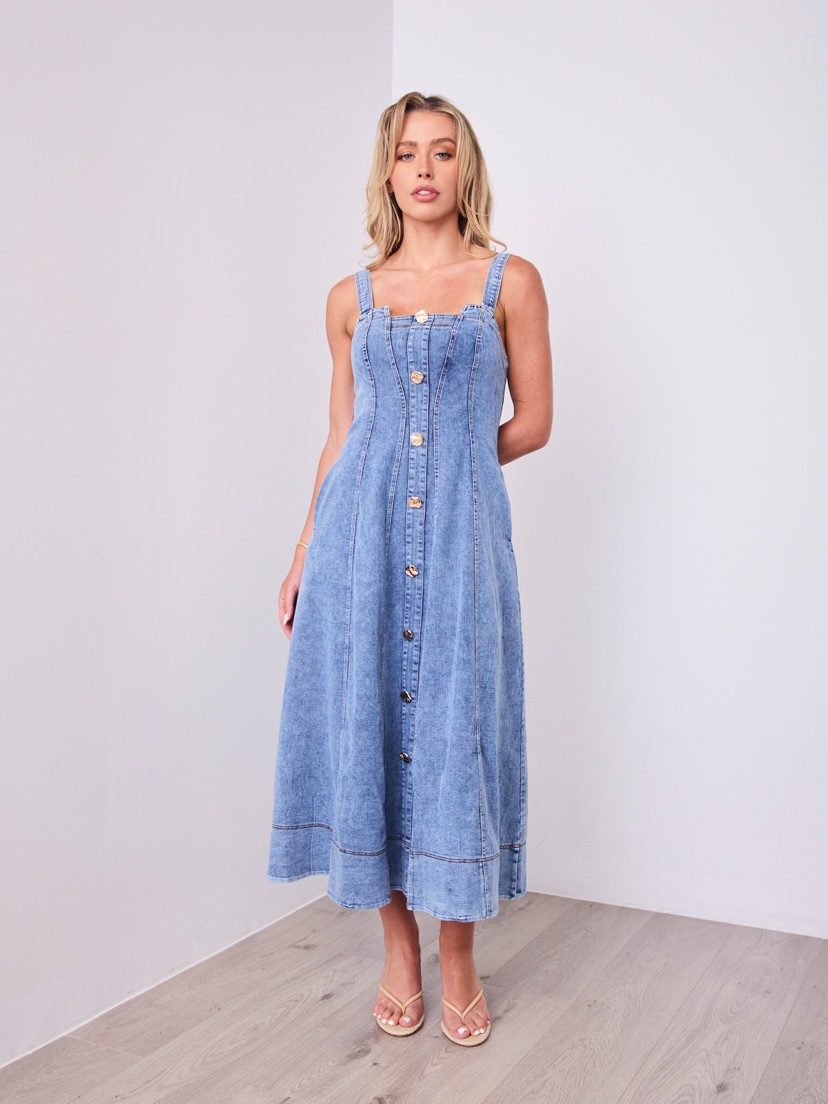 MAVEN DRESS - DENIM