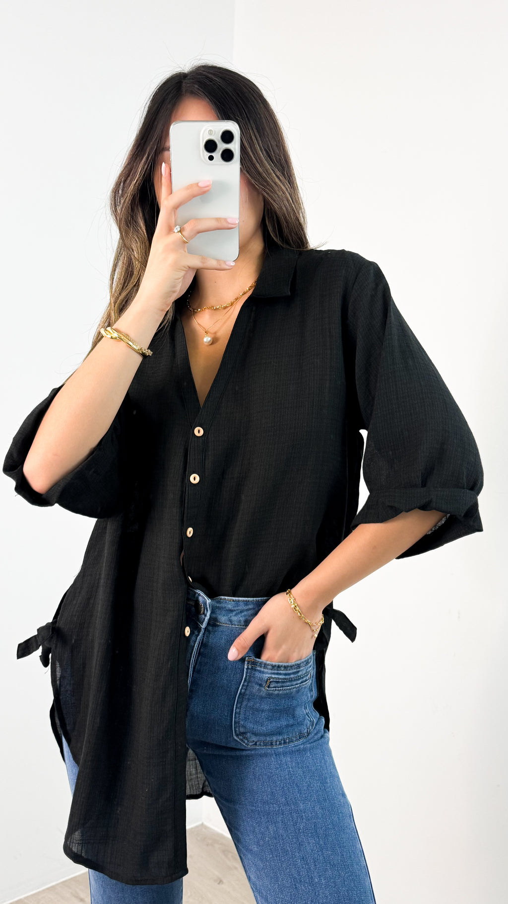CASPER SHIRT - BLACK