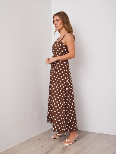 GRACIE DRESS - CHOCOLATE