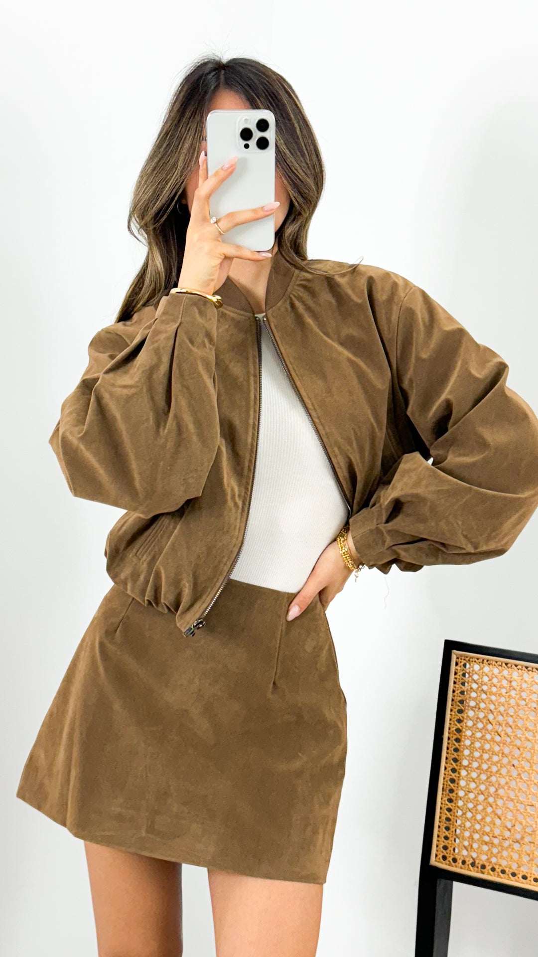 VANCE BOMBER JACKET - TAN