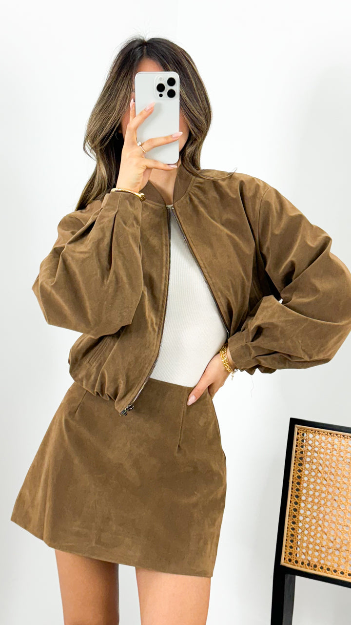 VANCE BOMBER JACKET - TAN