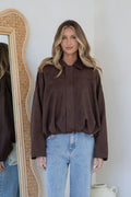 TYLER BOMBER JACKET - CHOCOLATE