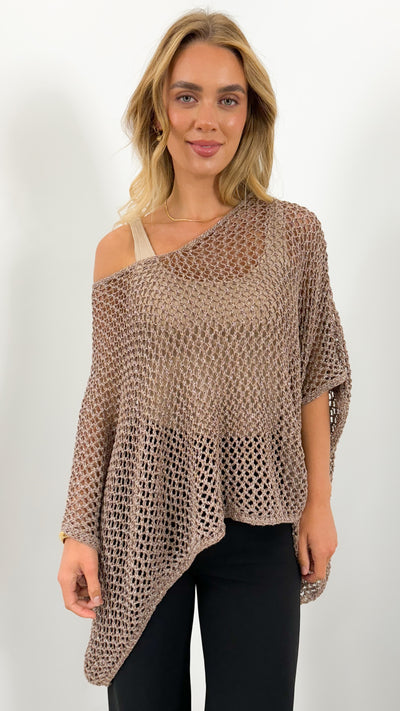 BENITA TOP - CHOCOLATE